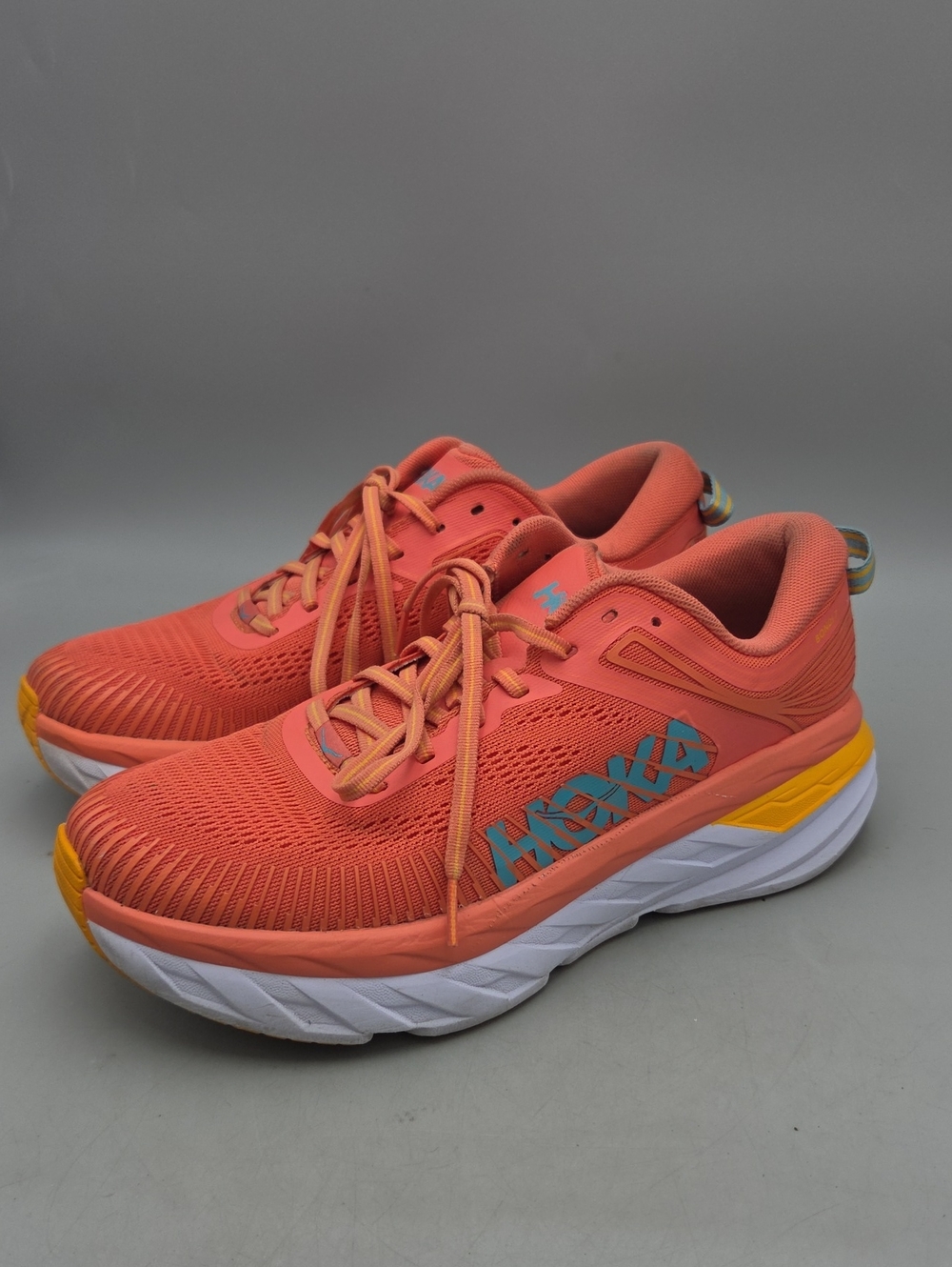 Hoka Bondi 7 Camellia/Coastal Shade Women's Size 9 Running Shoes Hoka One One